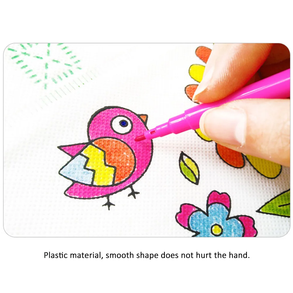 6 шт. граффити ручка + 1 DIY детские сумки для раскрашивания картина Акварельная