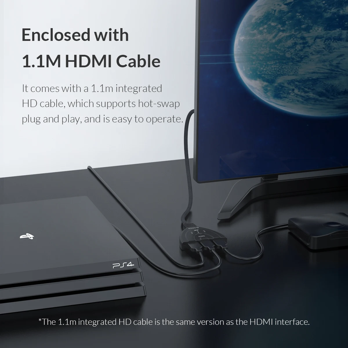 ORICO HDMI сплиттер 3 в 1 выход 4 к HDMI коммутатор с инфракрасным пультом дистанционного управления USB 3,0 HDMI для DVD HDTV