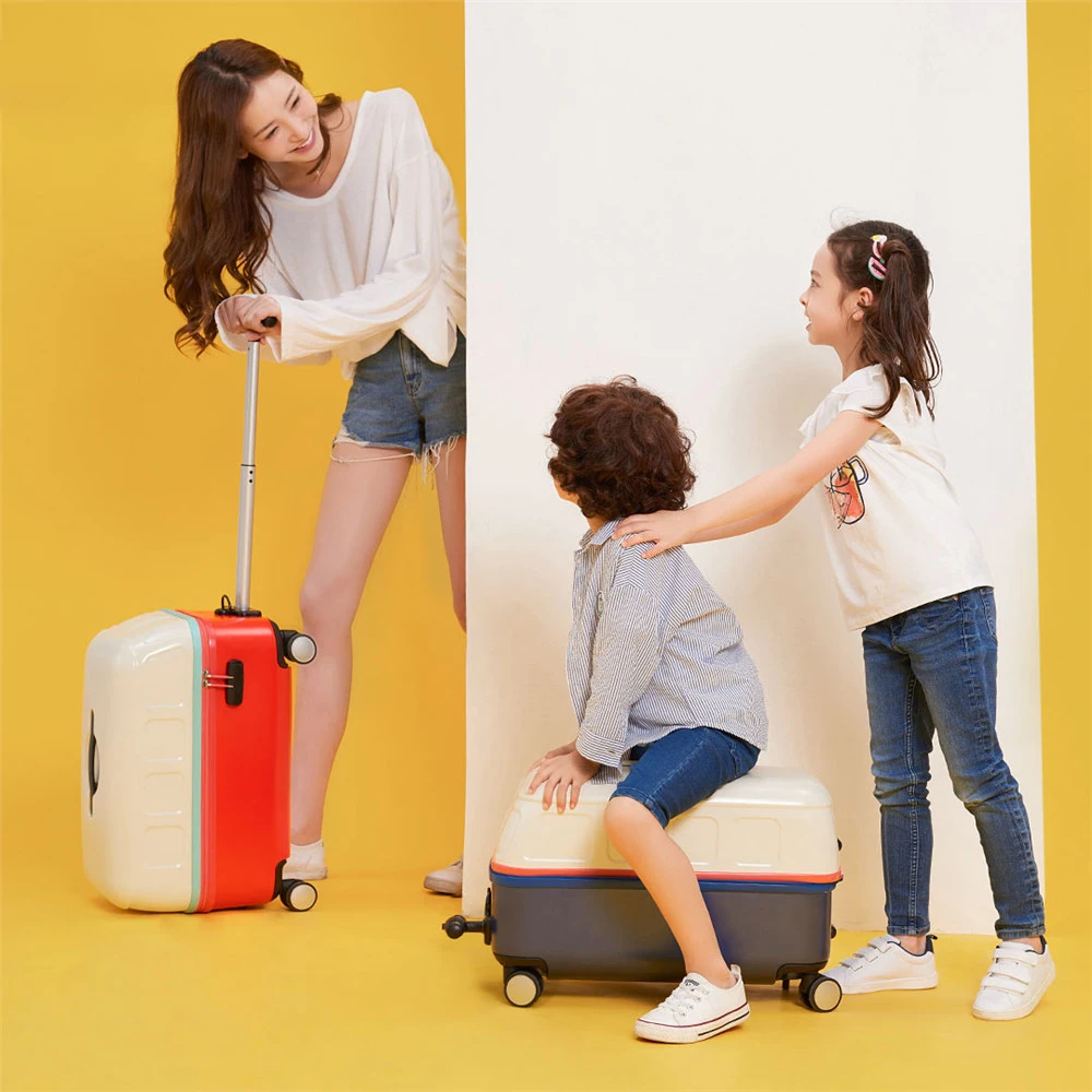 Детский чемоданчик для путешествий 20 дюймов на колесах с наклейкой девочек и