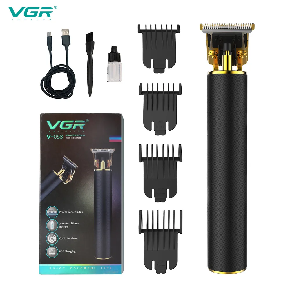 

VGR USB metal modified electric hair clipper electric hair clipper professional cutter head scoring engraving