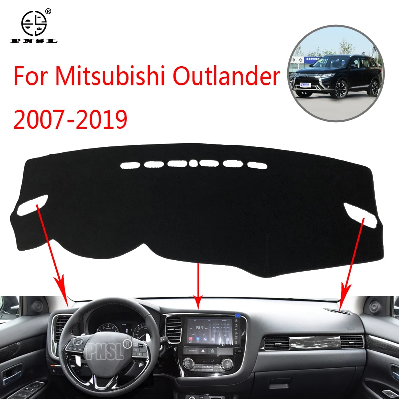 Крышка приборной панели автомобиля PNSL коврик для Mitsubishi Outlander 2007-2019 защита от