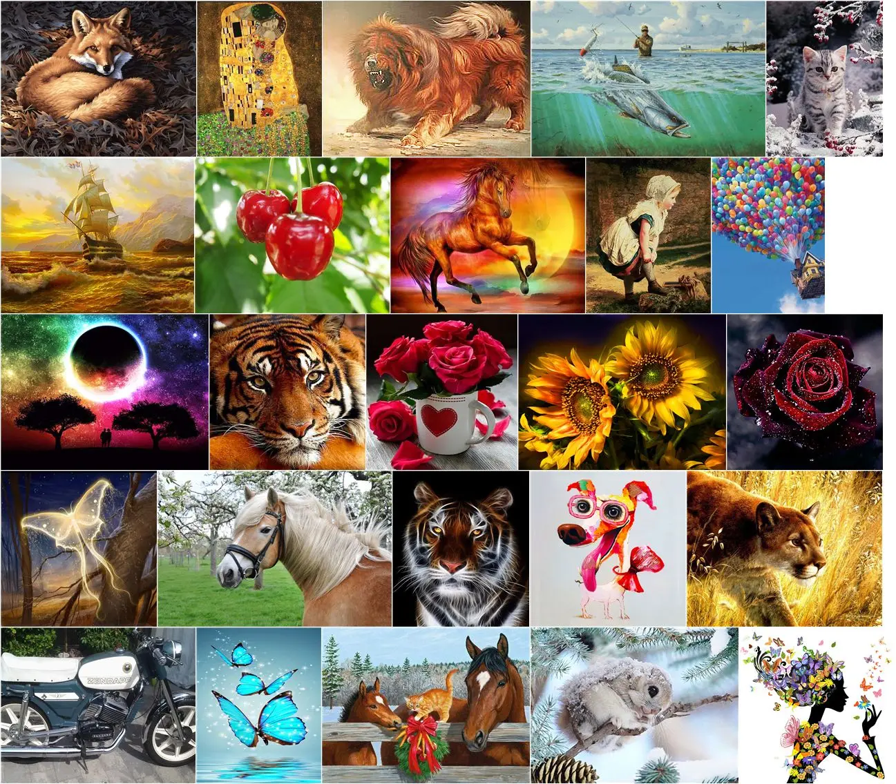 

Набор для вышивки крестиком A16914 с подсолнухами, 18/14/11 шт.