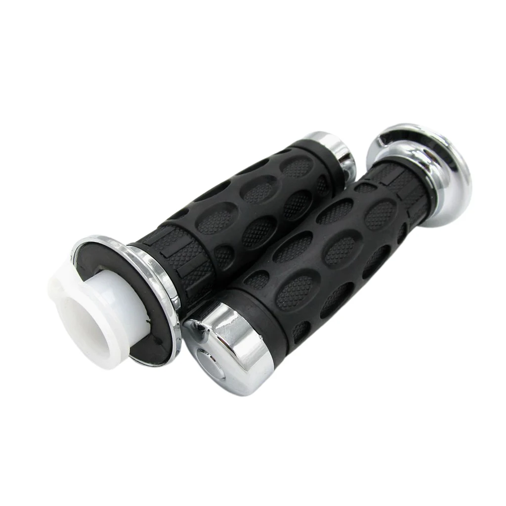 

Rubber Race Motorcycle Handlebar Grip Black 7/8' 22mm Grips Pairs Rubber