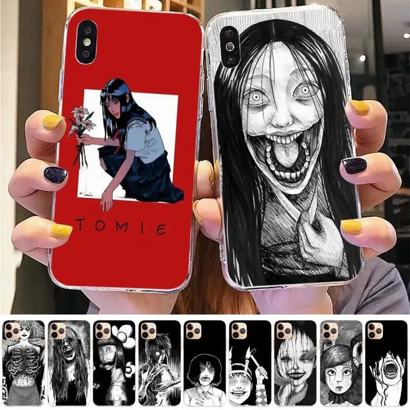 

Japanese horror comic Tomie Phone Case for iphone 13 8 7 6 6S Plus X 5S SE 2020 XR 11 12 pro XS MAX