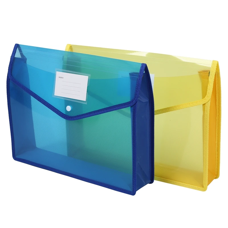 2 шт./компл. A4 пластиковый файл бумажник папка для документов Премиум поли карманы