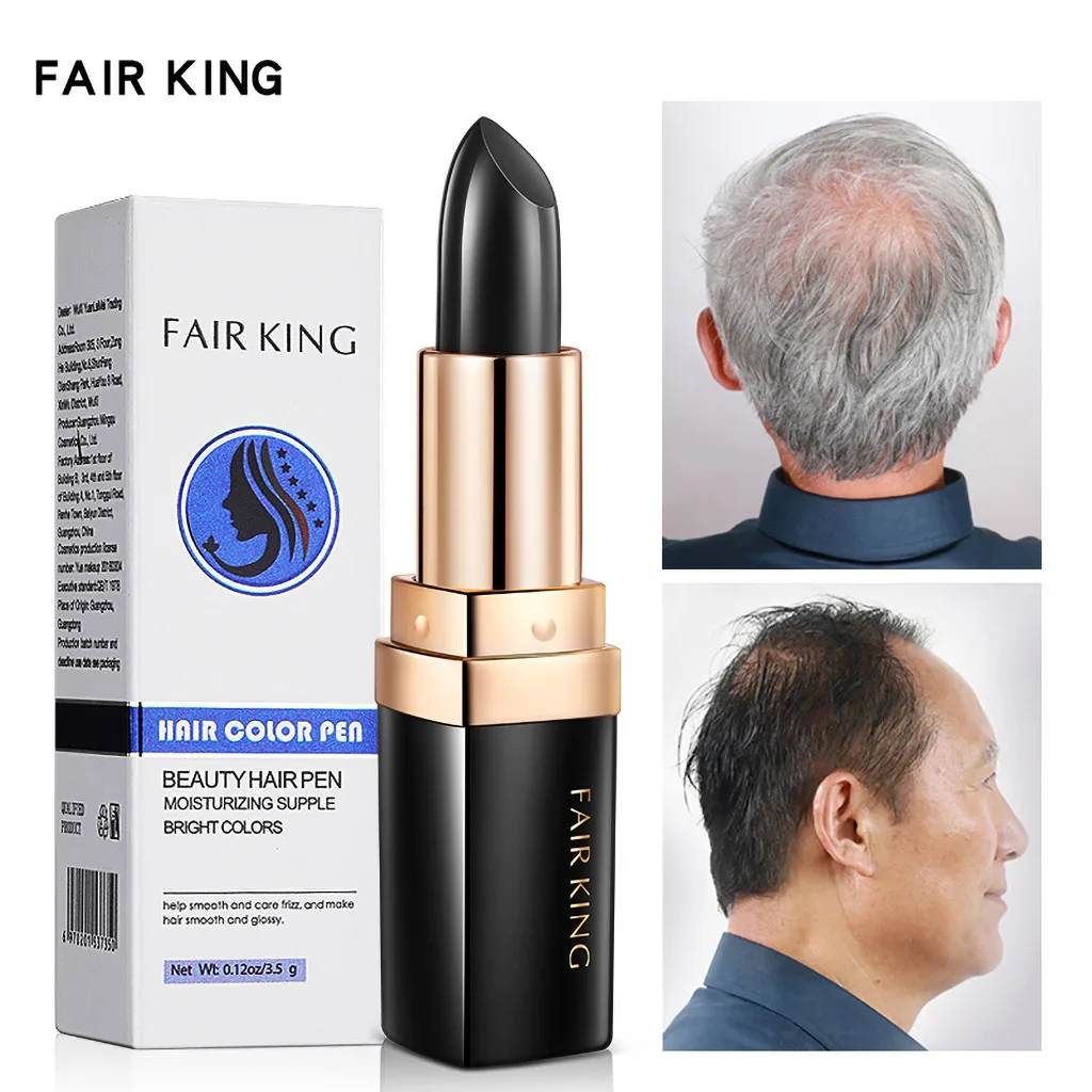 Натуральная трава белая ручка для покрытия волос серый корень цвет