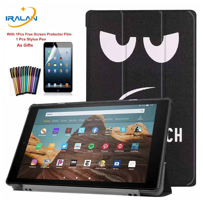 Чехол для планшета Amazon Kindle Fire HD 10 2019 выпуска умный чехол нового 9 го поколения +