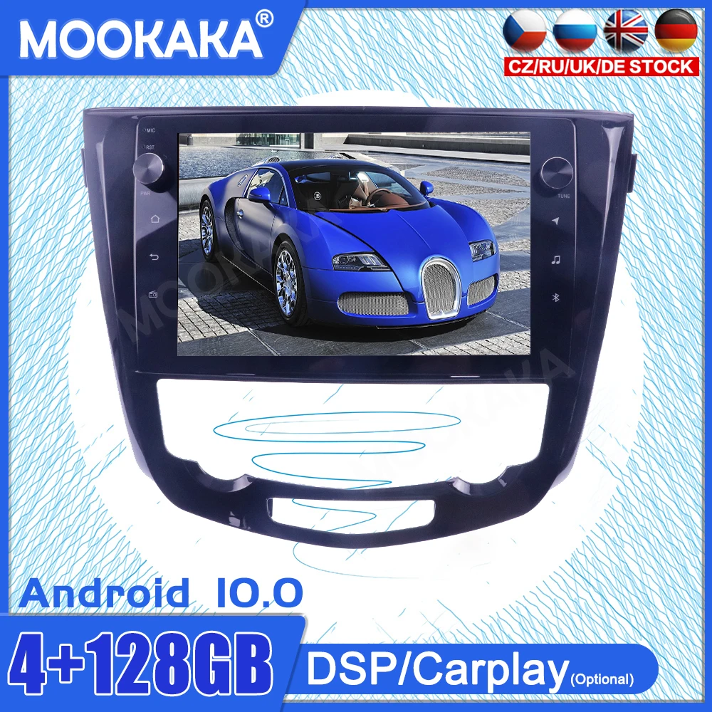 

Android 10 для Nissan X-Trail Qashqai 2013-2017 мультимедийный радиоплеер сенсорный экран стерео GPS навигационная система DSP Carplay