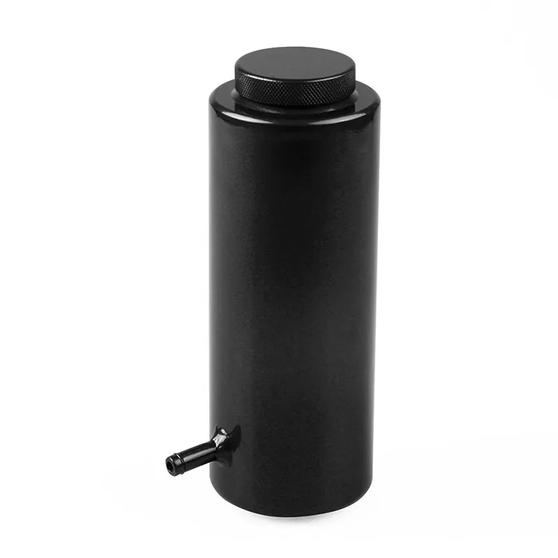 

Universal Oil Catch Can Compact Baffled 1-Port Aluminum Reservoir Oil Catch Tank Fuel Tank Parts Two hole breathable Kettle