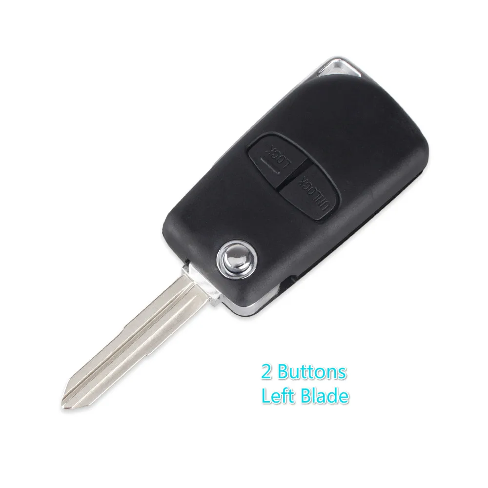 2B Left Blade KEYYOU 2/3 BT левое/правое лезвие модифицированный дистанционный Автомобильный ключ чехол Брелок для Mitsubishi Lancer Evolution Grandis Outlander - Количество кнопок: 2B Left Blade