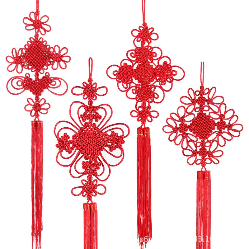 Удачи китайский узел подвесное украшение свадебные домашние фонари настенное