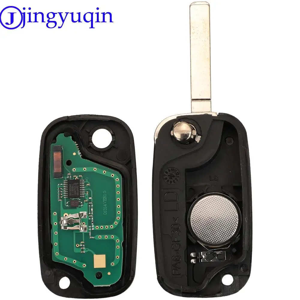 Jingyuqin 2/3 Buttons ASK Remote Key Fob 433Mhz ID46 Pcf7961 Chip For Mercedes-Benz Smart Citan | Car