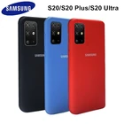 Чехол S20 Оригинальный Для Samsung Galaxy S20 PlusS20 UItra шелковистый силиконовый чехол высокого качества мягкий на ощупь защитный чехол S 20 +