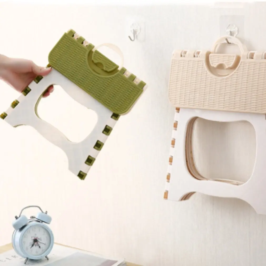 Универсальный складной табурет для дома и поезда пластиковый портативный стул