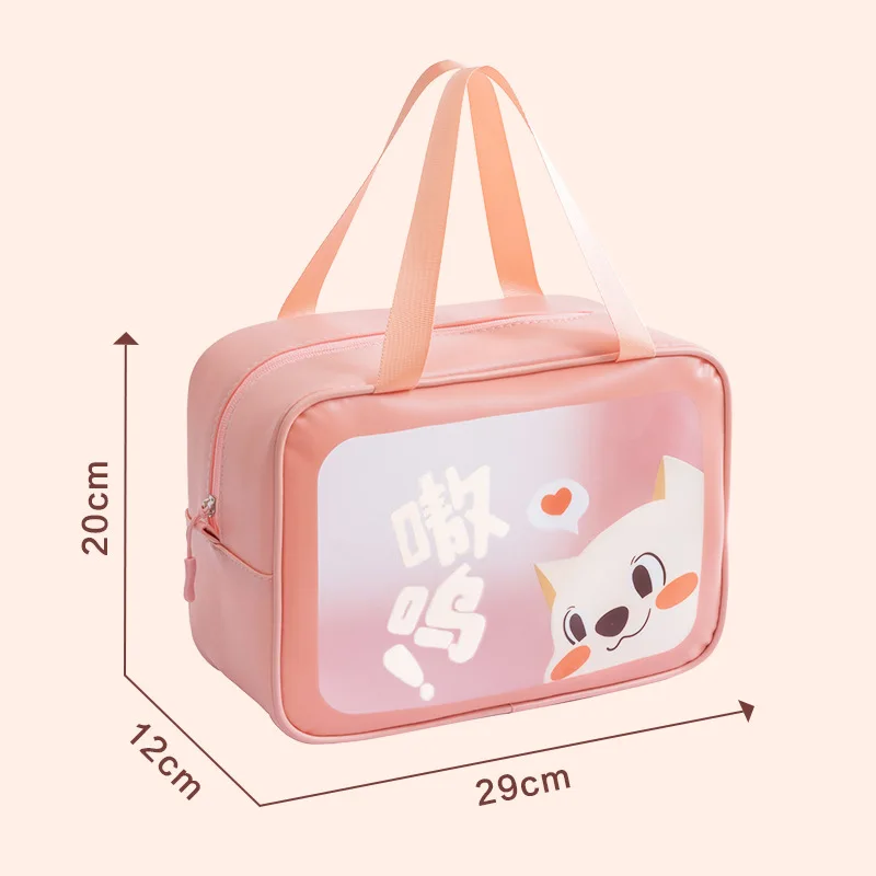 

Makeup Cosmetic Bag Transparent Waterproof Cute Travel Organizer Accessories For Travel Beach