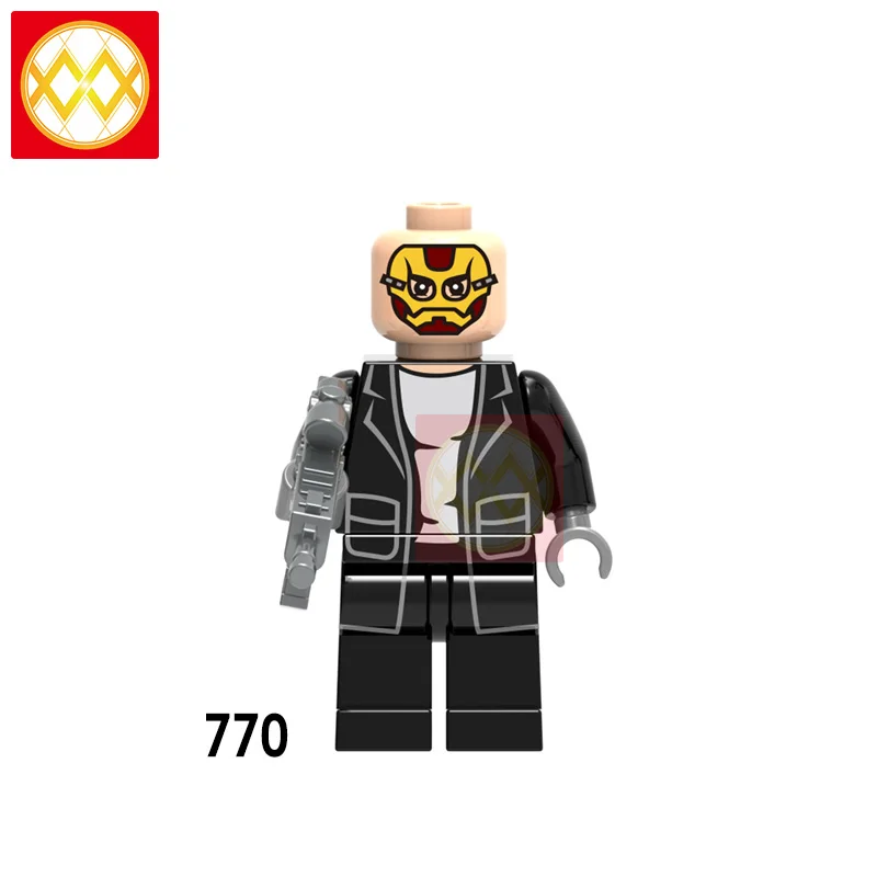 XH770 Hello Boy Ghost мотоциклист Гидра строительные блоки Surfur Firestorm Robocop Blade Supervillians красные игрушки в форме черепа детские подарки - Цвет: XH770