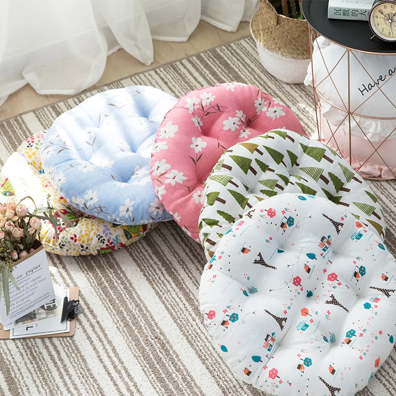 Утолщенная круглая подушка мягкая футоновая для кресла домашнего декора