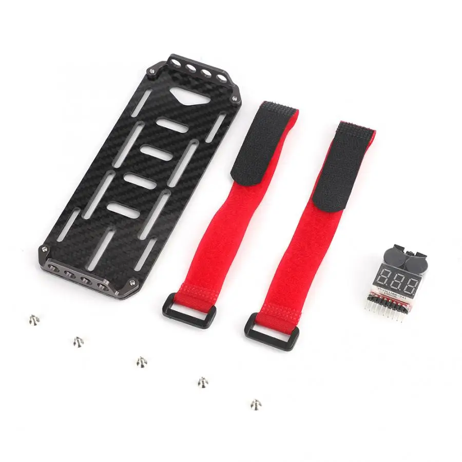 Монтажная пластина из углеродного волокна с тестером электричества для Axial SCX10 1/10