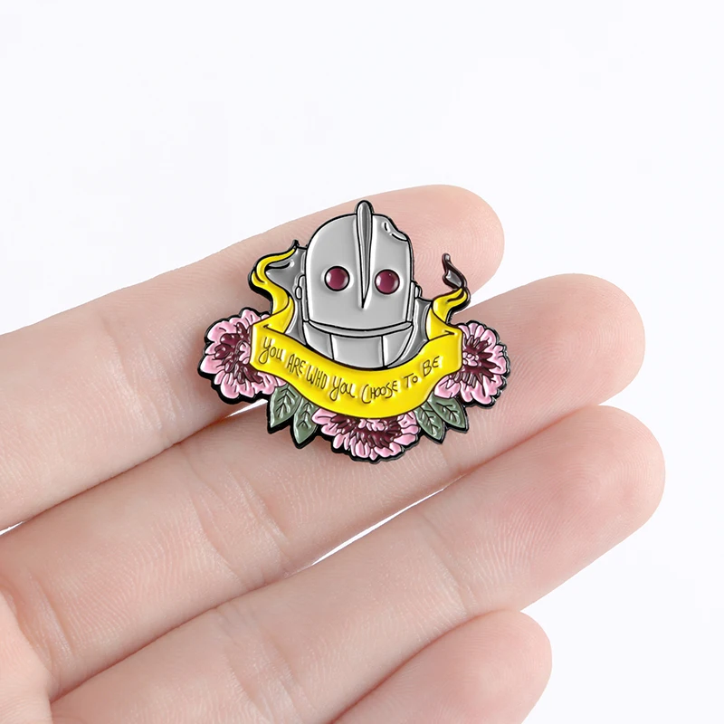 Железный Гигантский булавка робот искусство мультфильм икона Цитата фильм