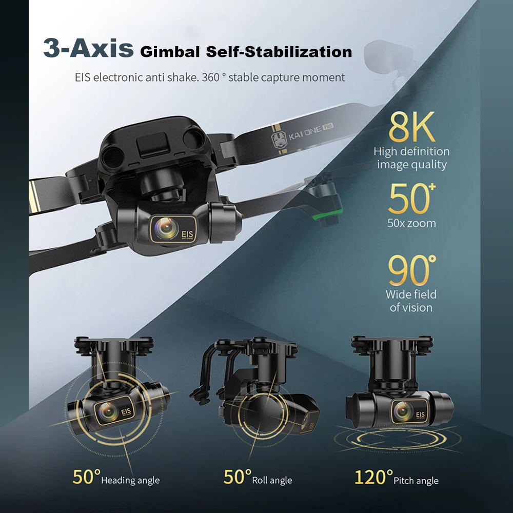 FEMA 1 2 км KAI1 pro GPS беспилотные летательные аппараты с Камера 8K HD 4K видео 5G Wi Fi FPV