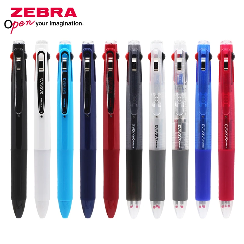 Фото 1 шт. японская ручка ZEBRA J3J2 Трехцветная нейтральная многофункциональная 0 5 мм