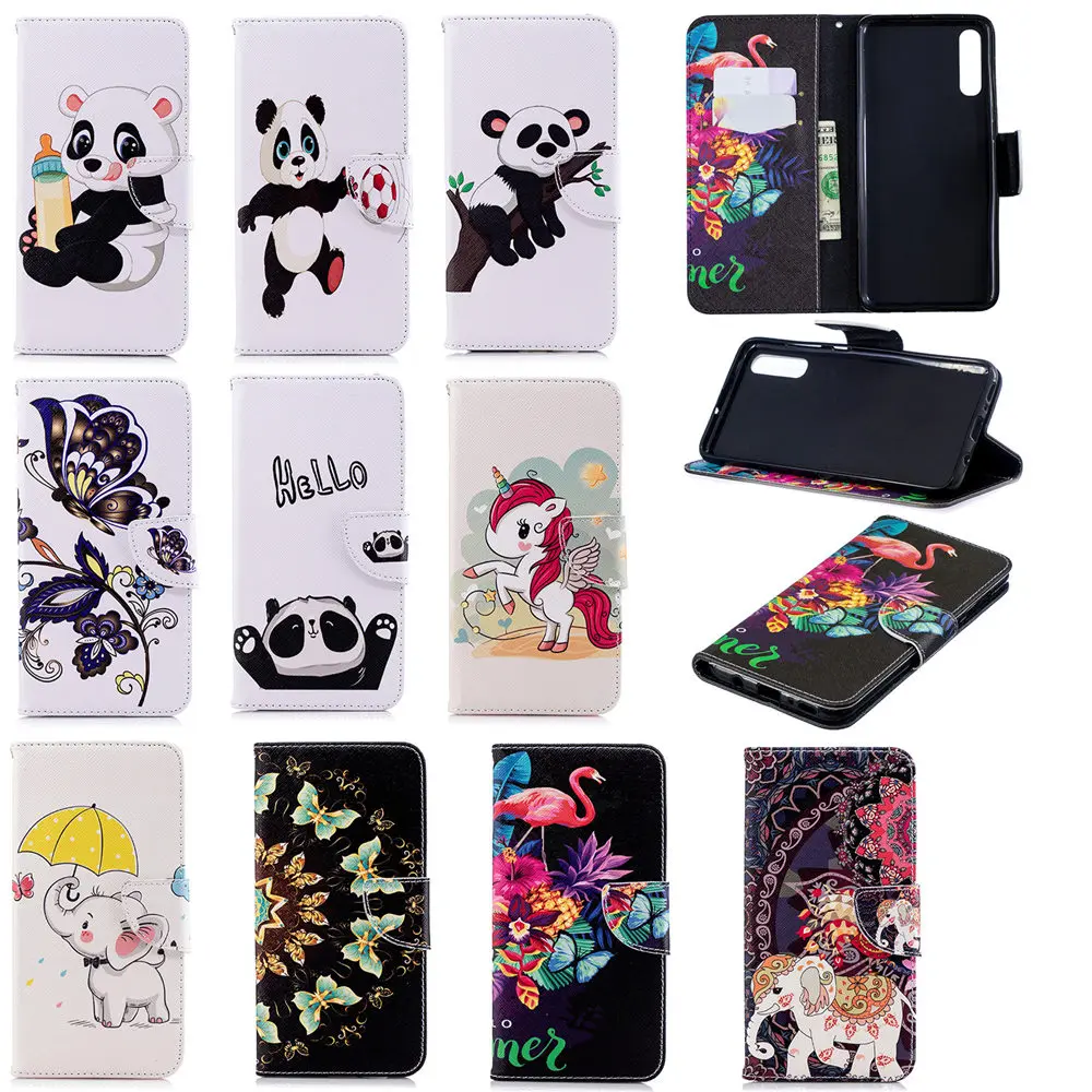 Чехол бумажник из искусственной кожи с откидной крышкой для Samsung Galaxy A71 A51 A21 A01 A10E