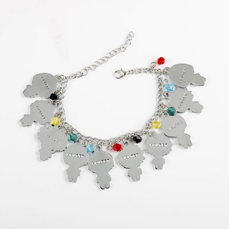 

My Hero Academia Cartoon Charms Bracelet Boku No Hero Academia Metal Enamel Figures Bracelet Collectibles Gifts for Anime Fans