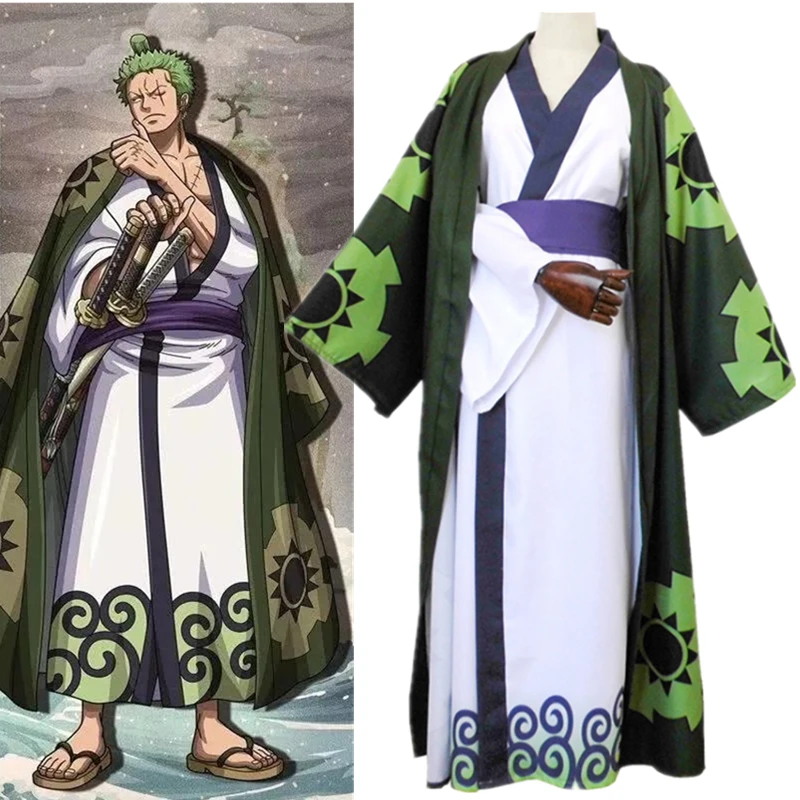 Костюм для косплея из аниме Ван-ПИС Luffy Roronoa Zoro Nami Trafalgar Law мультяшное кимоно костюм