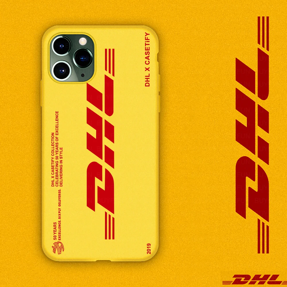 Индивидуальные этикетки DHL чехлы для телефонов iPhone 11 Pro max роскошный Забавный