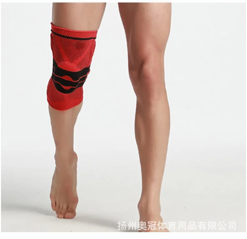

Sports fitness knee pads bandage brace elastic sports compression sleeves, suitable for basketball