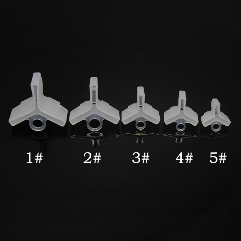 Трехкрючковый чехол для защиты от подвешивания слишком плотной рыболовной оснастки, инструмент для рыбной ловли в 6 размерах, 50 штук, безопасный и прочный.