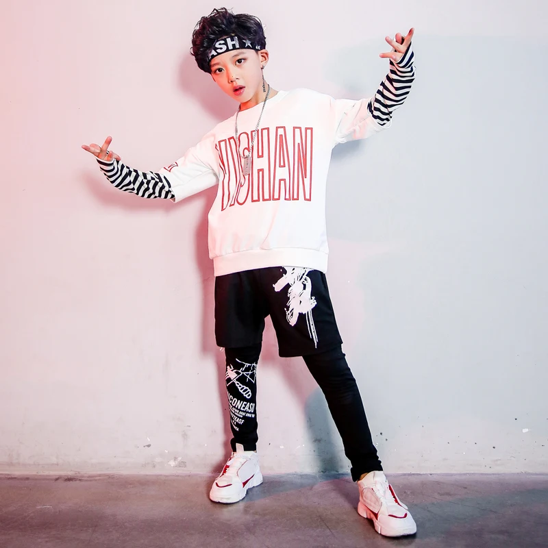 Детский костюм с длинными рукавами для уличных танцев красивые костюмы