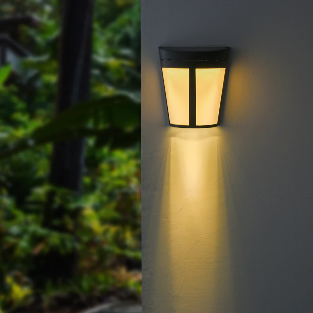

Outdoor Courtyard Solar Wall Lamp Path Night Light For Home Garden Lighting Decoration