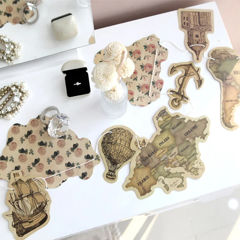 9 шт. Древний мир бумажный баннер Вымпел якорь огонь воздушный шар путешествие по