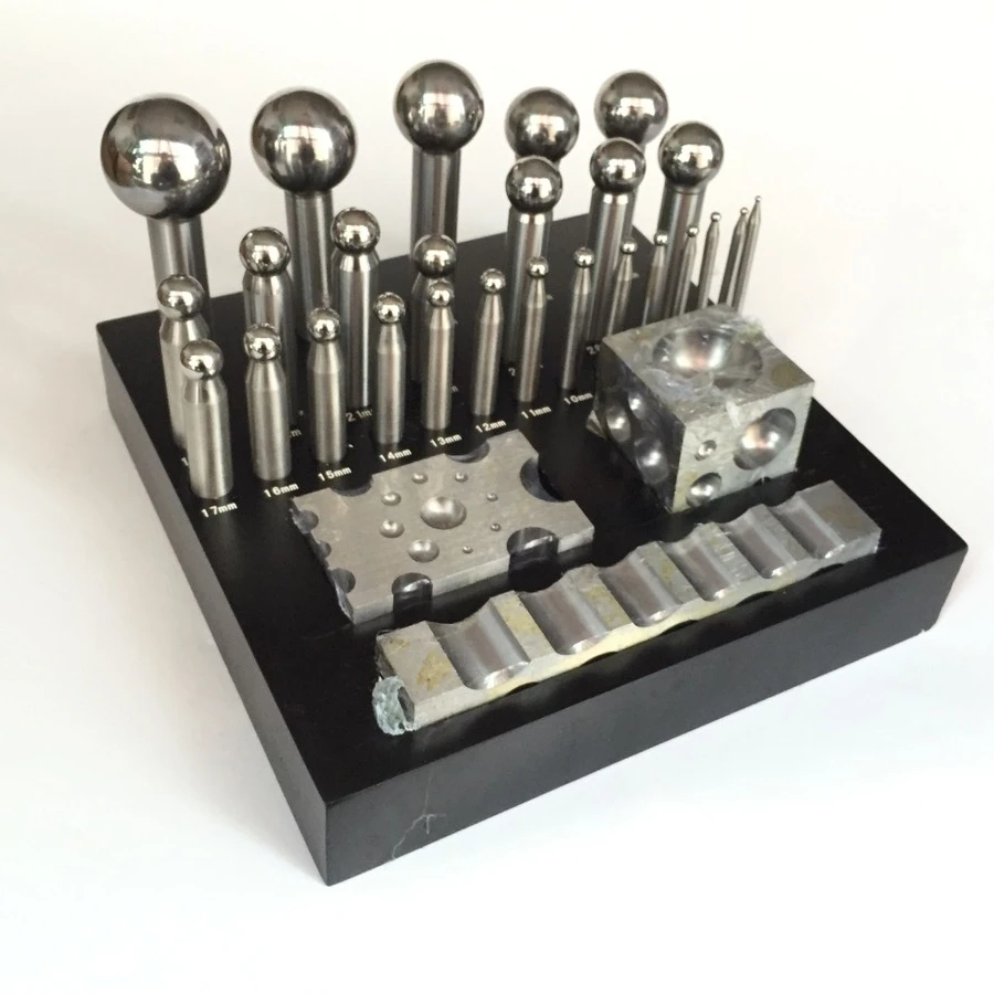 

Jewelry Making Tools Steel Channel Dapping Block Punches