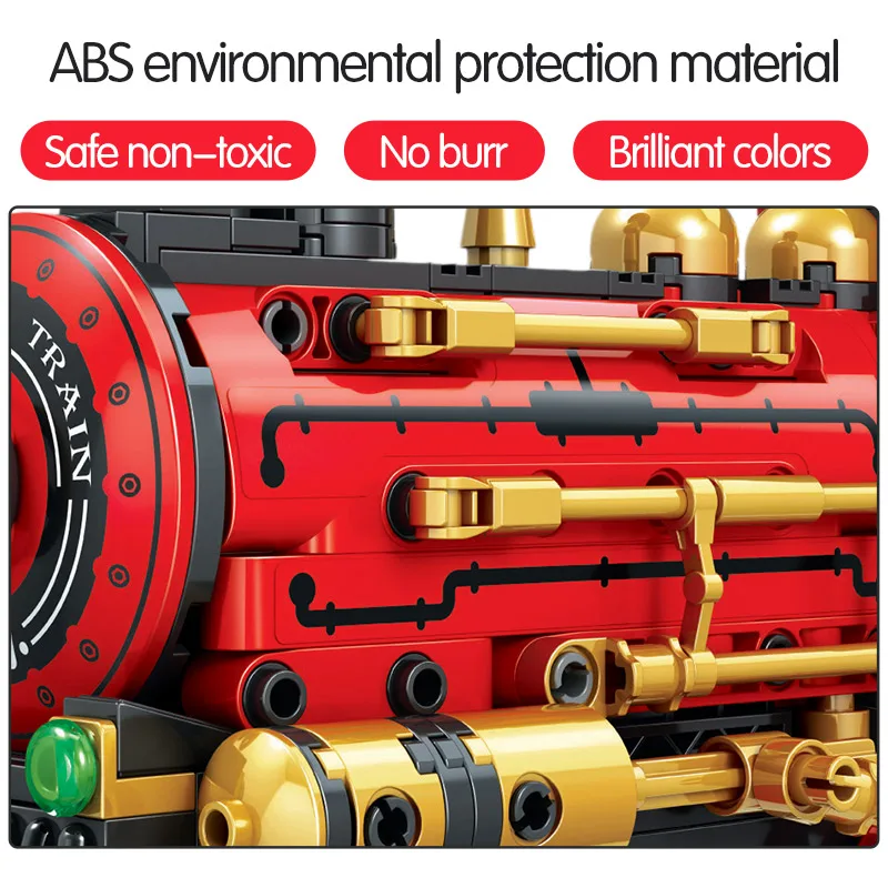 372 шт. город идеи Электрический классическая красная модель поезда