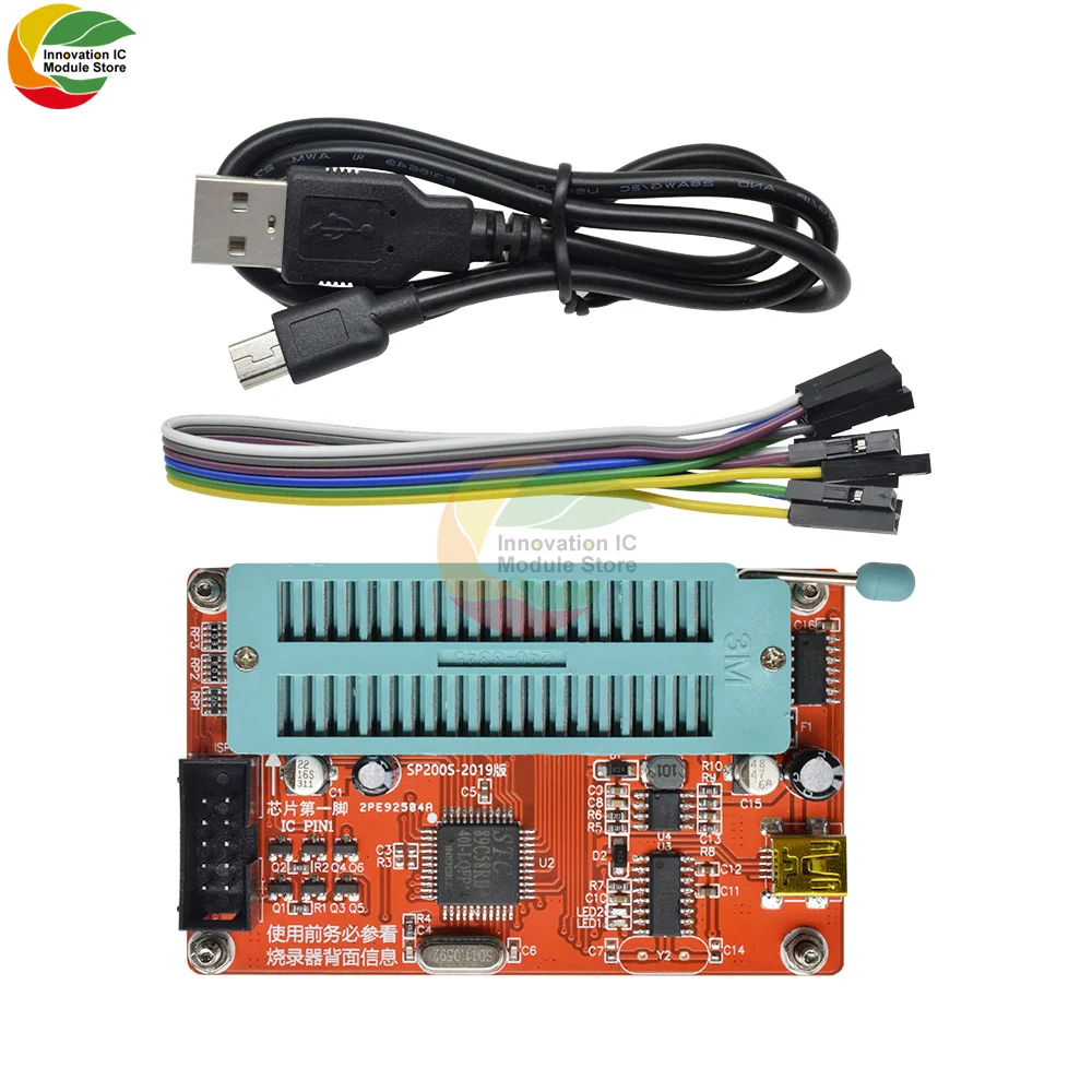 

Ziqqucu Microcontroller 24** 93** Series EEPROM Programmer Burner Memory Chip SP200S /w Mini USB Cable 6Pin Female Dupont Line