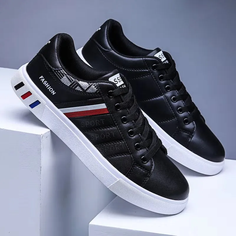 

New 2021 Men Leather Sneakers Male Comfortable Sneaker White Casual Shoes Man Shoes Fashion Breathable Shoes Mesh sneakers