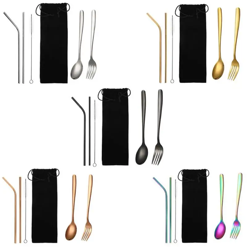 Многоразовые походные столовые приборы на открытом воздухе Выберите Высокое