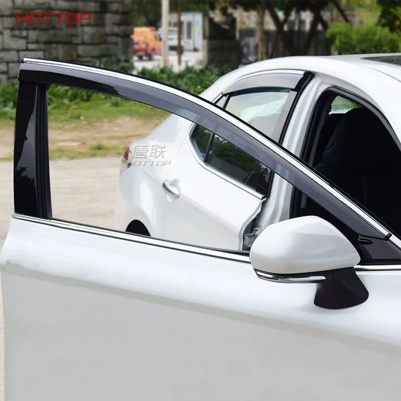 

Прозрачный пластиковый козырек на окно вентиляционные отверстия Защита от солнца и дождя для Toyota Camry XV70 2017 2018 аксессуары