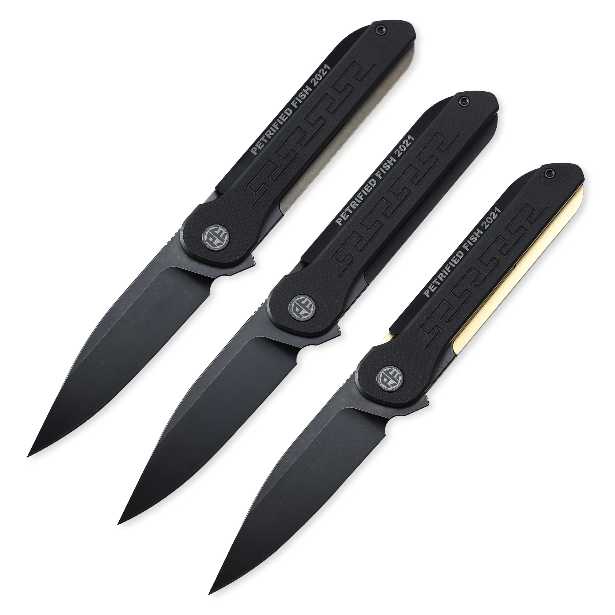 Складные ножи с керамическим шарикоподшипником и титановой ручкой 154 см |