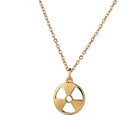 Ожерелье с радиоактивным символом, посеребренный, готический знак, промышленный Sigil Stalker, круглые ювелирные изделия, оптовая продажа