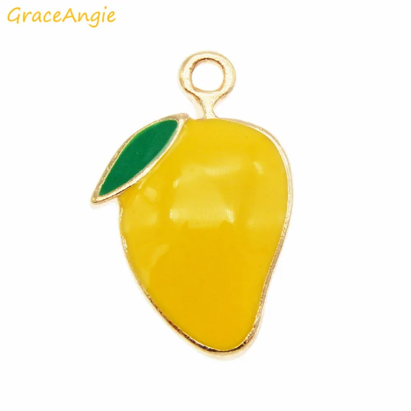 6 шт./лот эмалевые Подвески GraceAngie ювелирные изделия фрукты манго серьги браслет