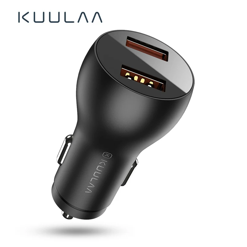 KUULAA Quick Charge 3,0 36 Вт двойное автомобильное зарядное устройство USB для Xiaomi Mi 9 huawei P30 Pro QC3.0 QC 3,0 Автомобильное быстрое зарядное устройство для телефона