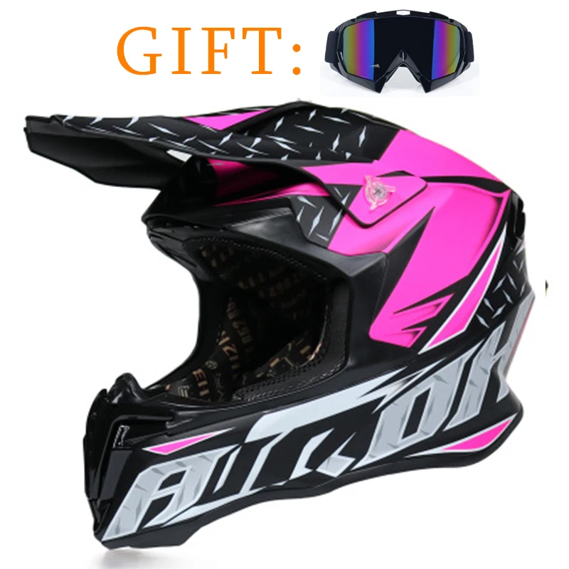 

Female Dirt Bike Motorcycle Motocross Helmets Cool Goggles Off-road Helmet Open Face Racing Casco Moto Downhill Helmet Safety