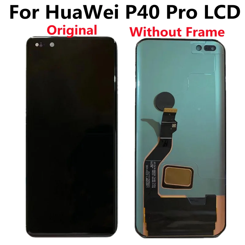 Original AMOLED For Huawei P40 Pro LCD Display Touch Screen Digitizer P40pro LCD No Frame Repair Parts Defect Screen enlarge