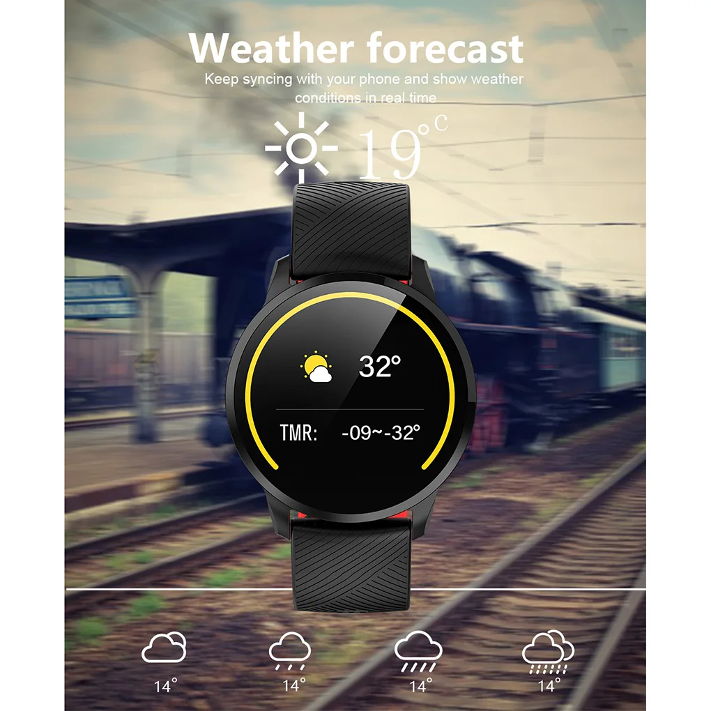 Смарт-часы S16 1 3 дюймов OLED цветной экран Smartwatch модный фитнес-трекер датчик