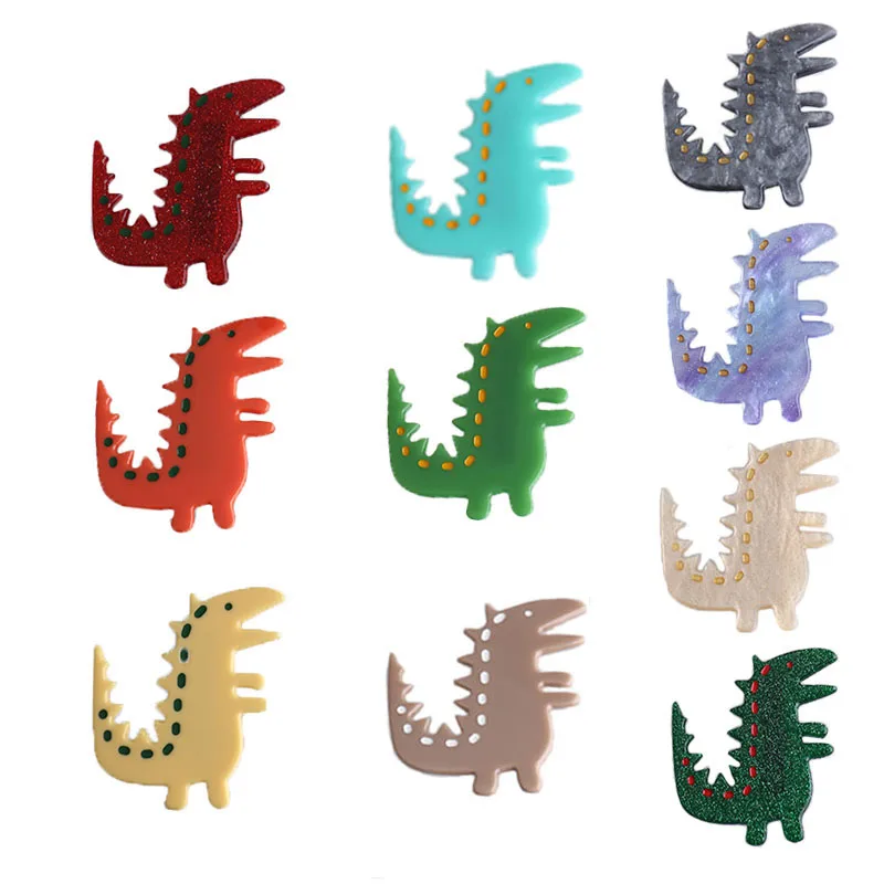 

Mi Dairy бренд 2020 японский и корейский 10 цветов милый креативный динозавр Динозавр крокодил заколки для девочек головной убор