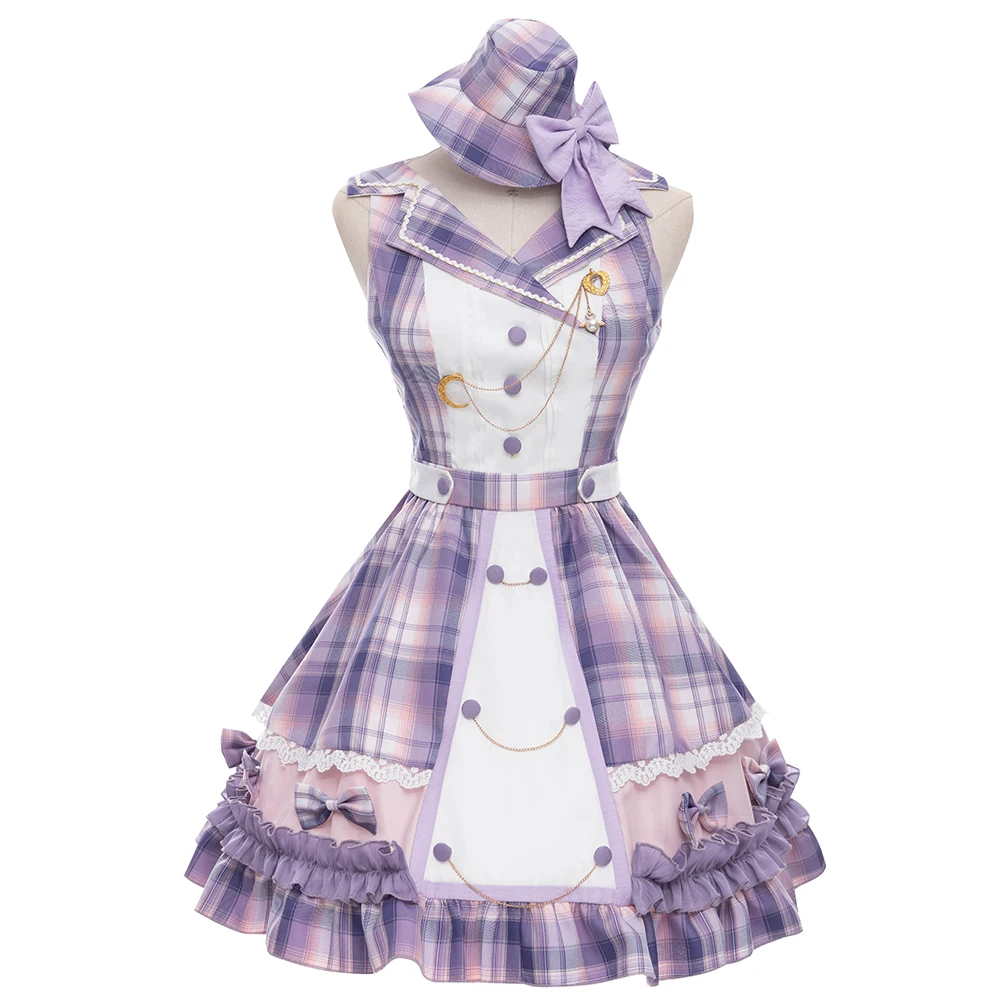 

Shining Star ~ Sweet Lolita Dress Plaid Party Dress Full Set