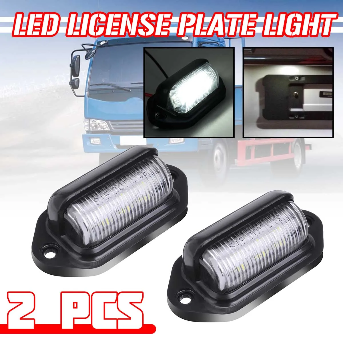 Светильник для номерного знака 12 В 6 светодиодов|Сигнальная лампа| |